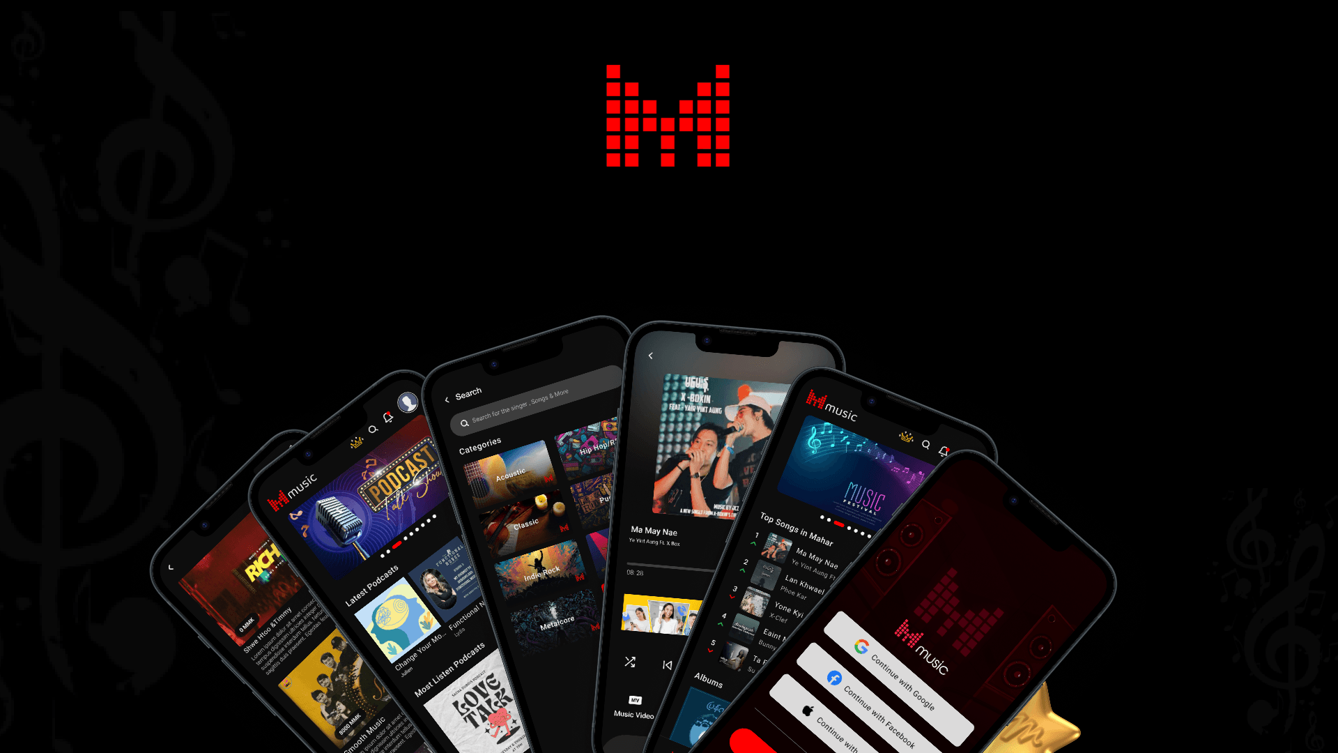 Mahar Music streaming app showcase